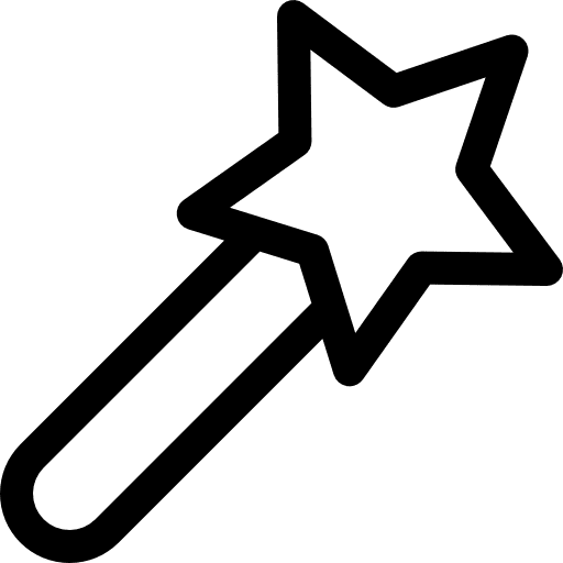 Magic wand witchcraft magician magic wand icon