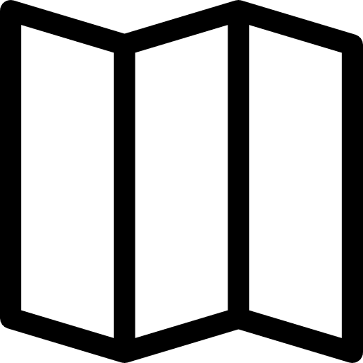 Map interface orientation position icon