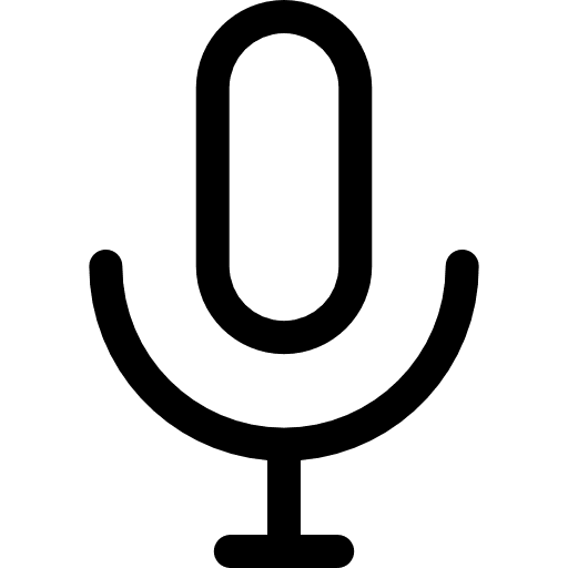 Microphone sound vintage unmute icon