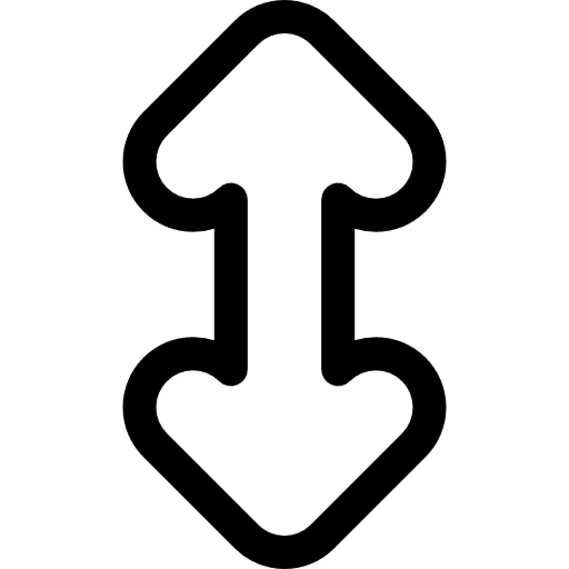 Scroll technology up vertical icon