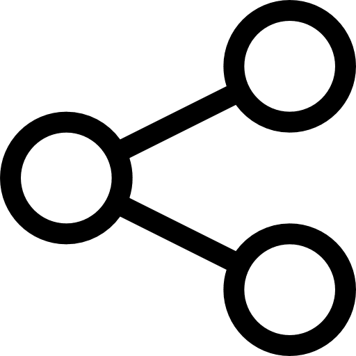 Share interface connector multimedia icon