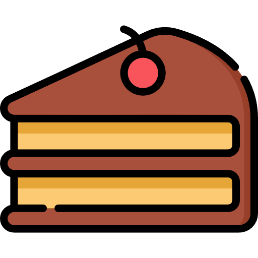 Cake slice sweet bakery icon Cake slice sweet bakery icon