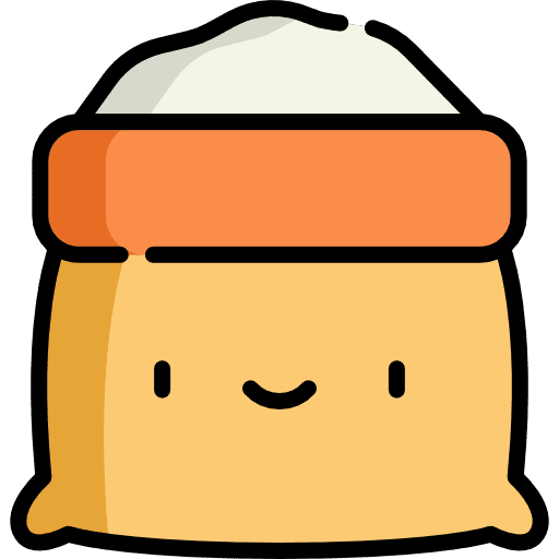 Flour cereal flours jar format icon