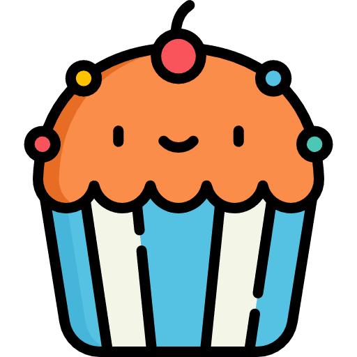 Cupcake meal romantic valentines day icon Cupcake meal romantic valentines day icon