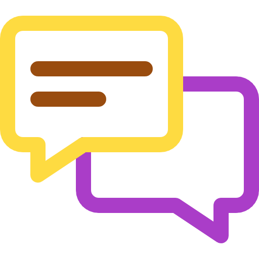 Chat multimedia speech bubble communication icon