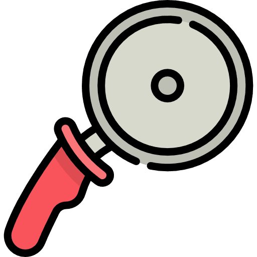 Pizza cutter food tools and utensils food and restaurant icon Pizza cutter food tools and utensils food and restaurant icon