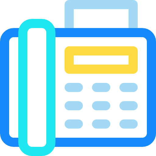 Fax communications office material fax icon Fax communications office material fax icon