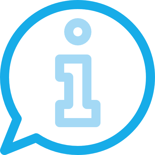 Info communications about customer service icon