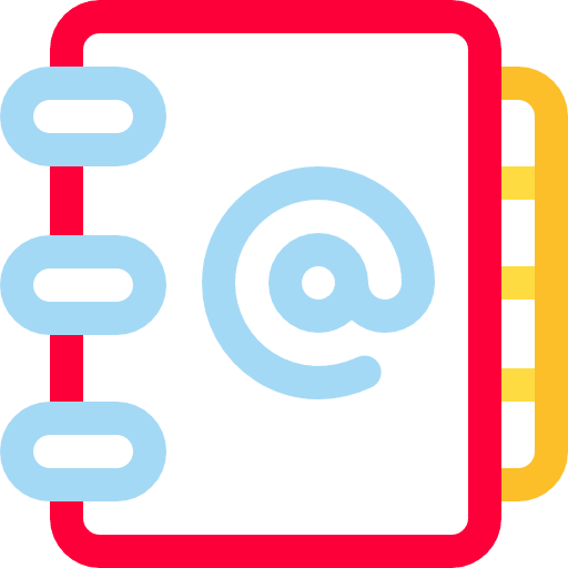 Agenda address book notebook business icon Agenda address book notebook business icon