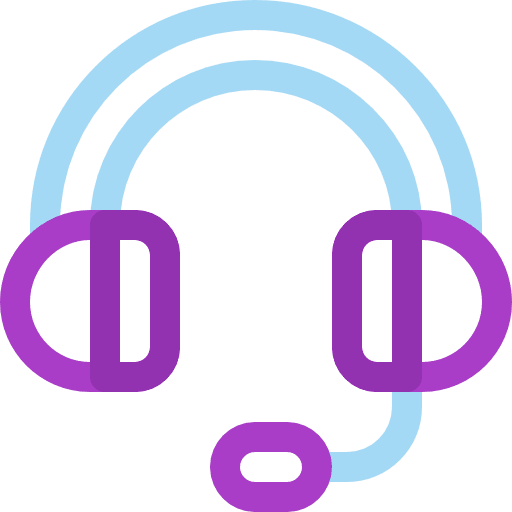 Headset communications earphones headphones icon Headset communications earphones headphones icon