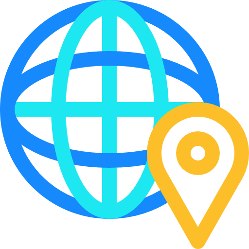 Worldwide earth grid signs maps and location icon Worldwide earth grid signs maps and location icon