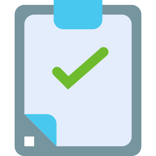Complete check interface task icon