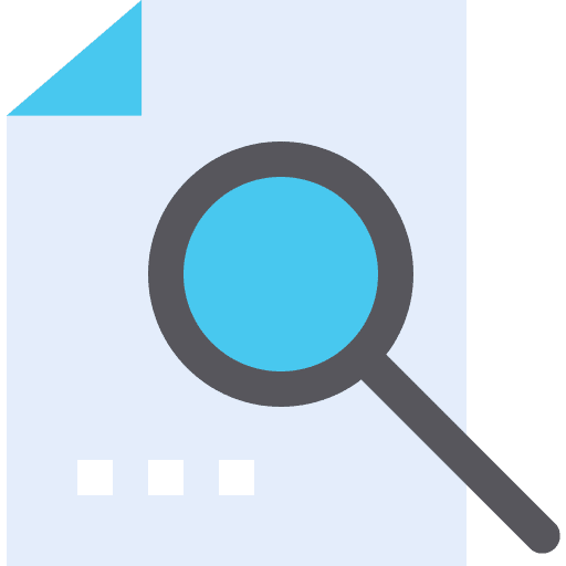 Find on page enquiry find on page magnifying glass icon
