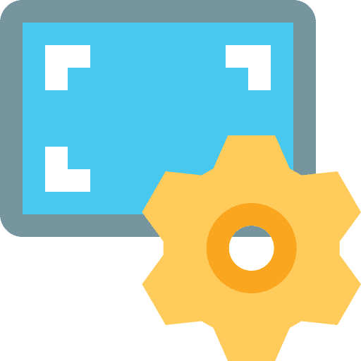 Screen settings screen setting ui icon