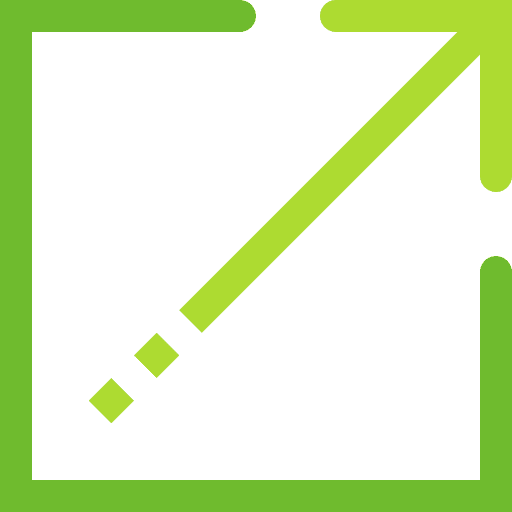 Detach separate open square icon