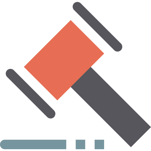 Gavel ui miscellaneous court icon