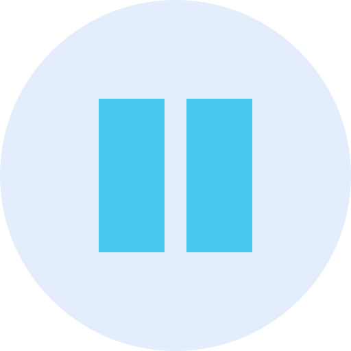 Pause music player signs music and multimedia icon