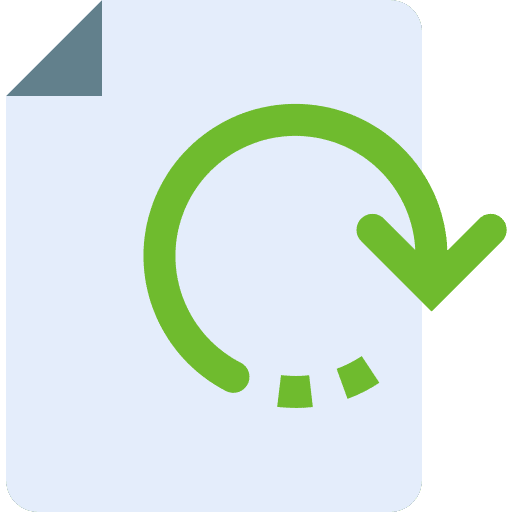 Reload document website interface icon