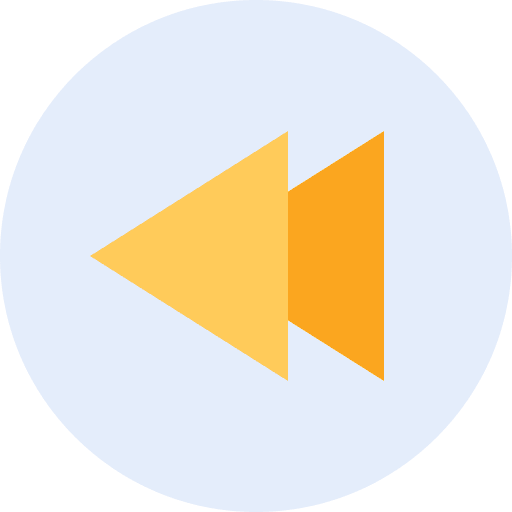 Rewind music and multimedia multimedia option ui icon