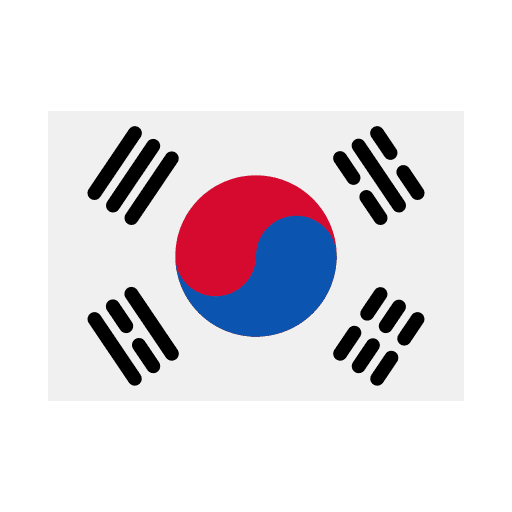 South korea country nation flags icon