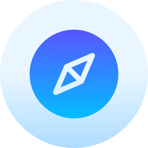 Compass gps cursor navigation icon