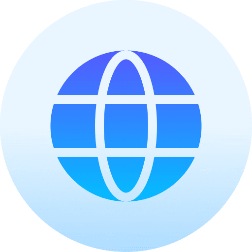 Internet world grid internet globe icon
