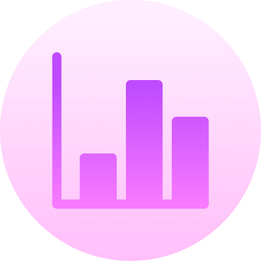 Line bars bar graph graphics finance icon