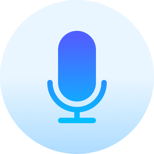 Microphone music and multimedia microphone message icon