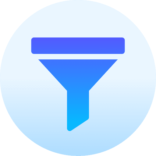 Filter filtering funnel tool icon Filter filtering funnel tool icon