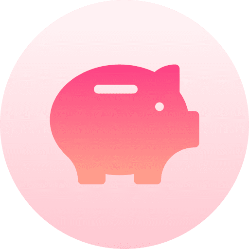Piggy bank savings funds coin icon Piggy bank savings funds coin icon