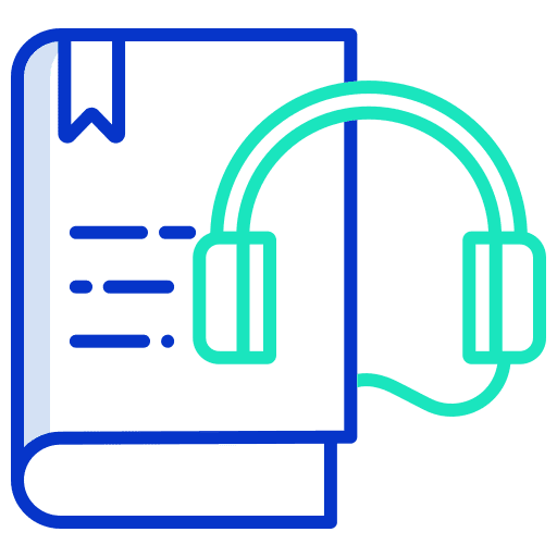 Audio book course online shop online course icon