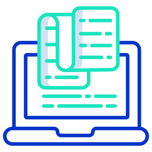 Laptop sheet bill document icon Laptop sheet bill document icon