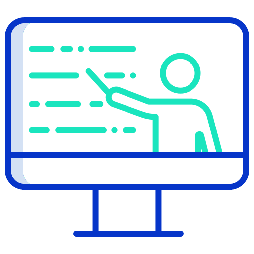 Online learning online learning elearning student icon