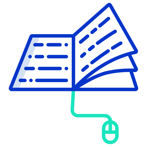 Book learning electronics online education icon Book learning electronics online education icon