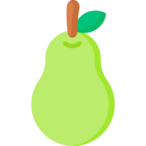 Pear healthy food vegetarian vegan icon