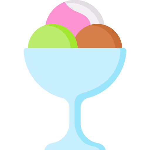 Ice cool sweet bowl icon