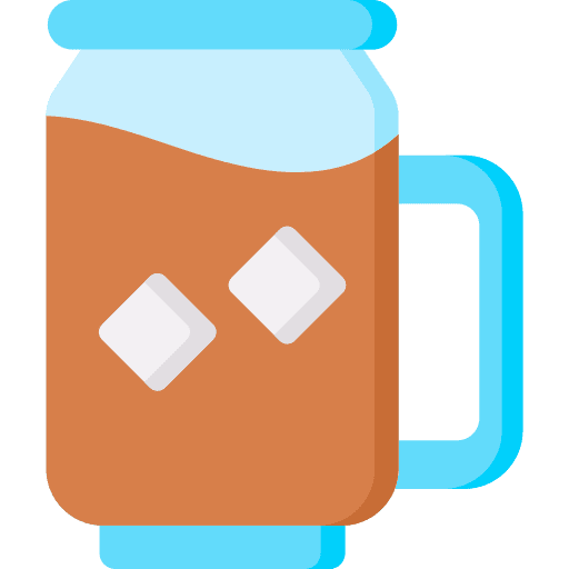 Iced tea summer holidays iced tea icon