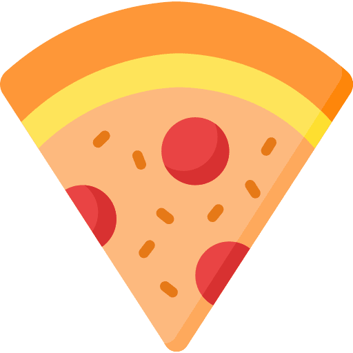 Pizza slice pizza piece dough icon