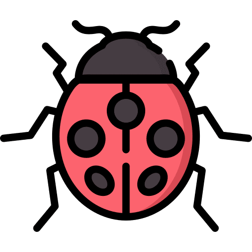 Ladybug animals nature insect icon