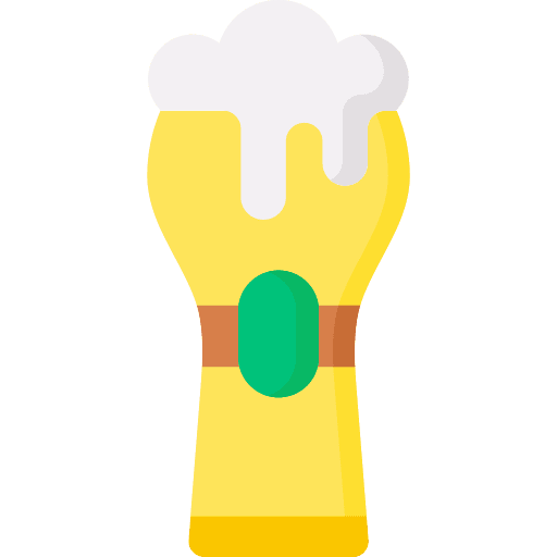 Pint of beer mug pub alcoholic drink icon