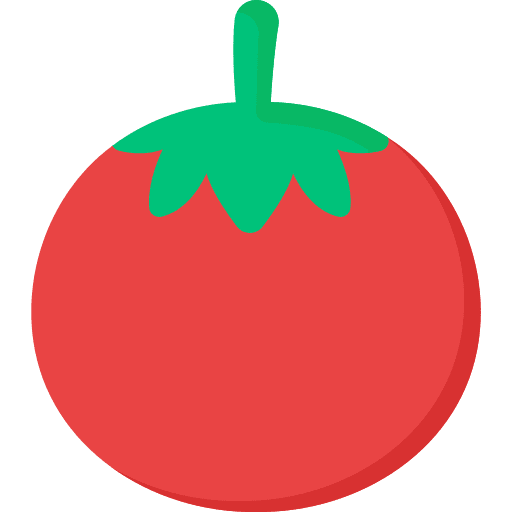 Tomato vegan food and restaurant food icon