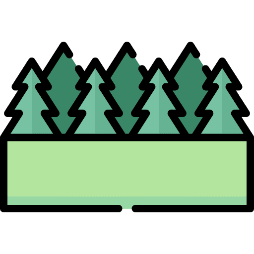 Forest landscape forest botanical icon
