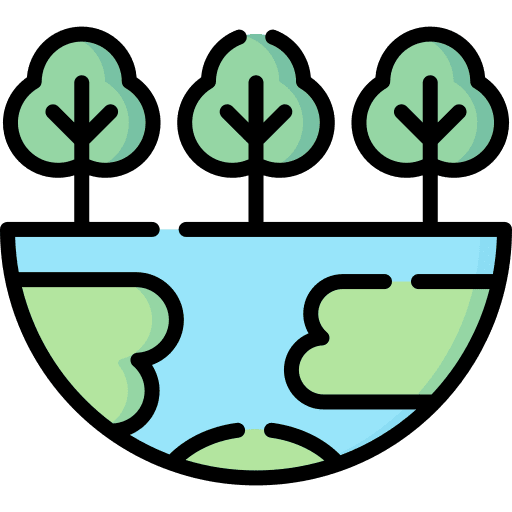 Green earth earth ecosystem ecology and environment icon