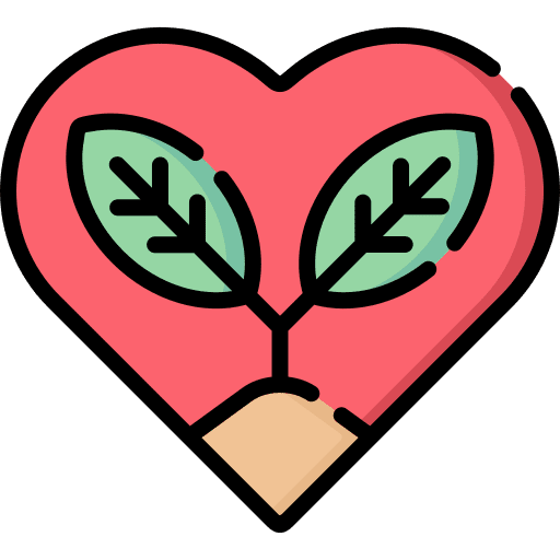 Love nature eco ecology and environment icon