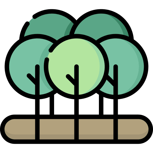Forest ecology and environment nature forest icon