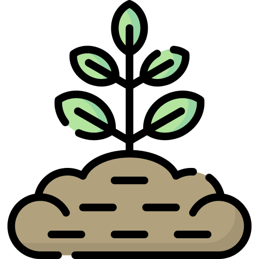 Sprout sprout ground leaf icon