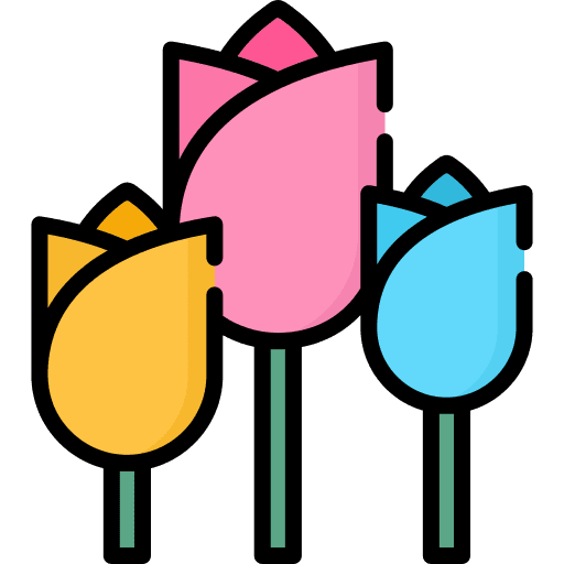 Tulips flower tulips spring icon