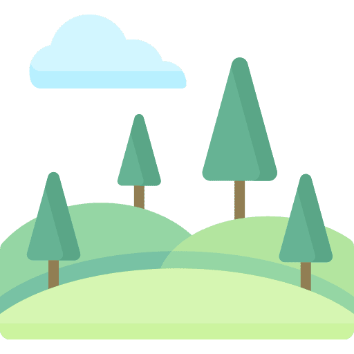 Fir fir botanical landscape icon
