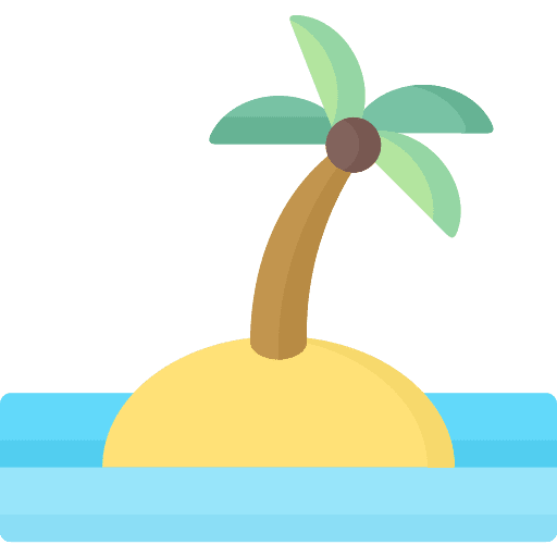 Island vacation beach summertime icon Island vacation beach summertime icon