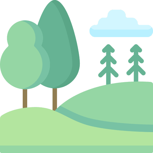 Landscape hill scenery cloud icon Landscape hill scenery cloud icon